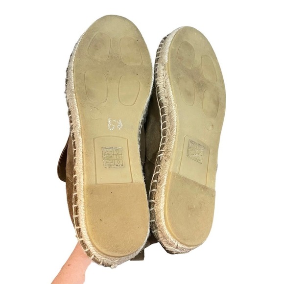 Vince Ronan Suede Leather Slip On Espadrille Loafer - Picture 10 of 15